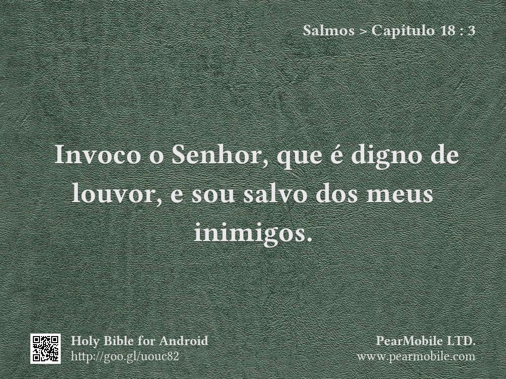 Salmos, Capítulo 18:3